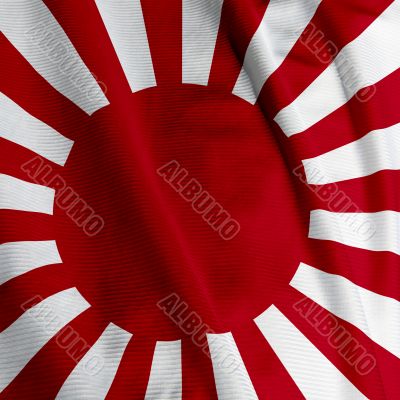Rising Sun Flag Closeup
