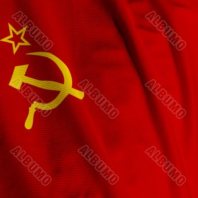 Soviet Union Flag Closeup