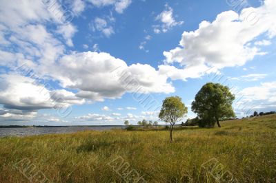 Landscape with clouds