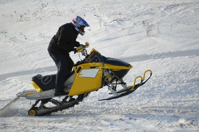 Jumping snow rider