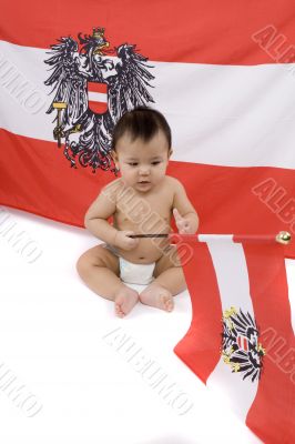 Baby as an Austria-Fan