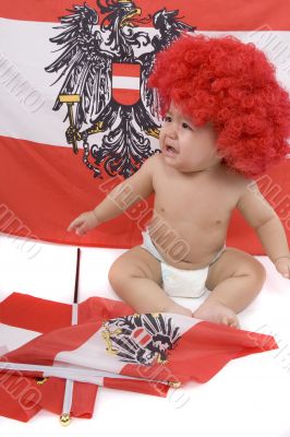 Baby as an Austria-Fan