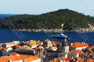 View of the downtown section of Dubrovnik, Croatia