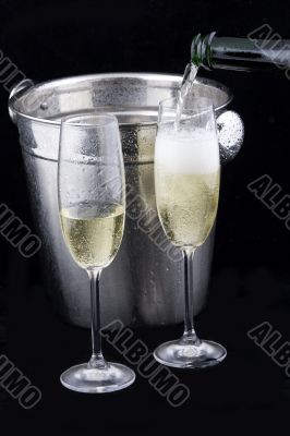 Iced champagne