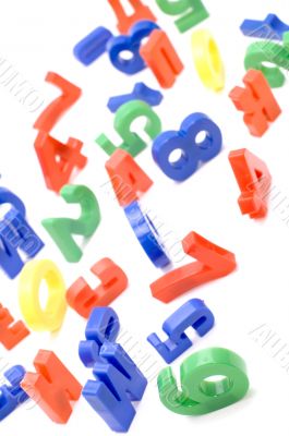 plastic number and letter