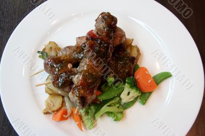Lamb skewers