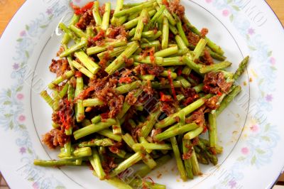 Spicy asparagus