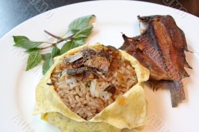 Thai fish rice