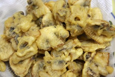 Fried mushrooms