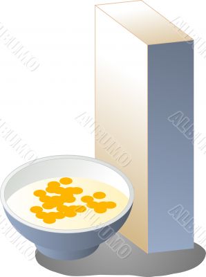 Breakfast cereal illustration