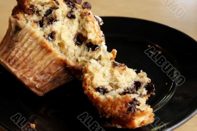 Banana chocolate muffin