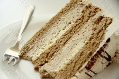 Coffe cream cake