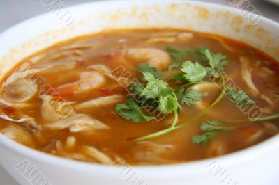 Spicy thomyam soup