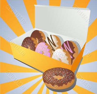 Donuts in a box Donuts in a box