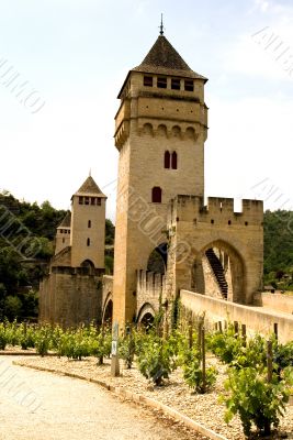 Bridge Valetre in Cahors town, France - 1