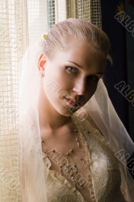 The girl near a window