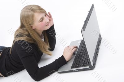 Teenager with Laptop