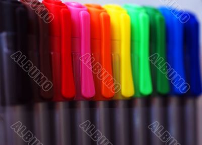 Pen Lids Close-Up