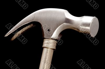 hammer on black