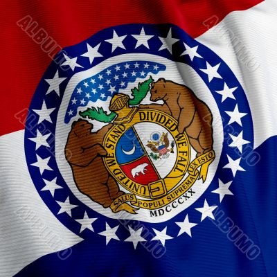 Missouri Flag Closeup