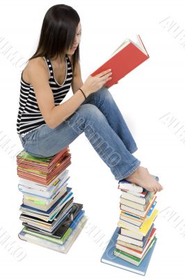 Girls read book