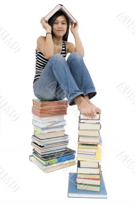 Girls read book