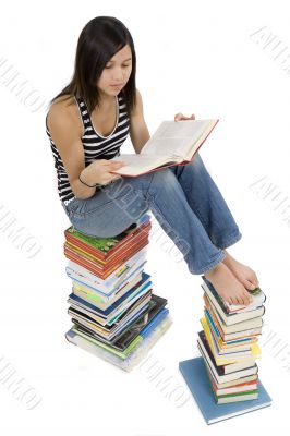 Girls read book