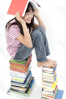 Girls read book