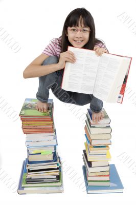 Girls read book