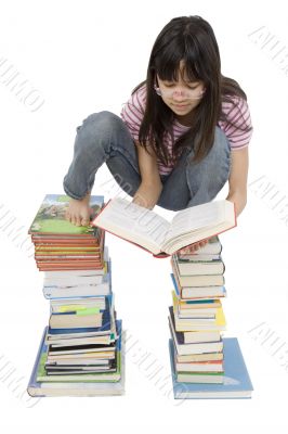 Girls read book