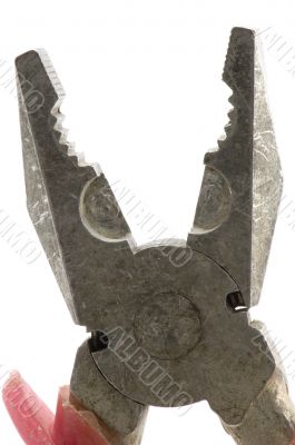combination pliers on white