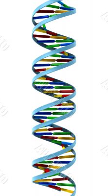 DNA helix isolated