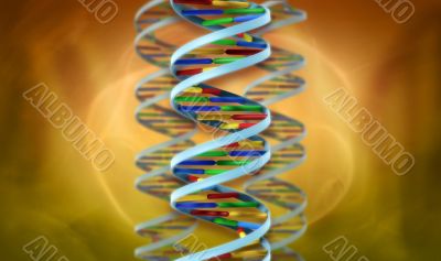 DNA helix abstract