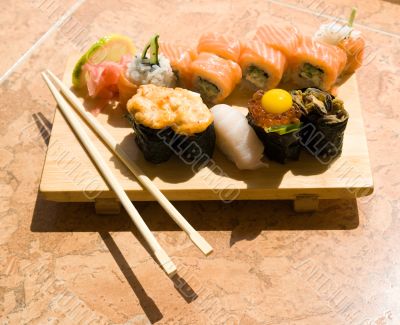 Various sushi