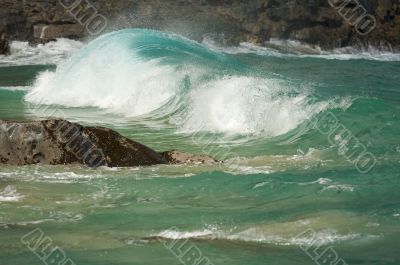 Crashing Wave on the Na Pali Coast