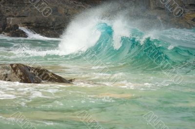 Crashing Waves on the Napali Coast