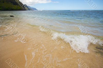 Crashing Wave on the Napali Shoreline