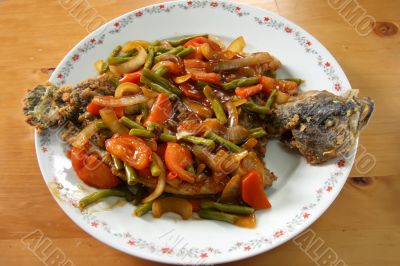 Chinese fried fish