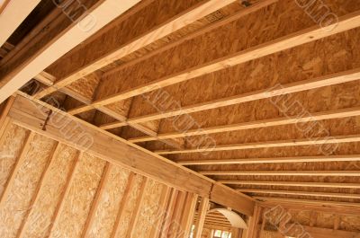 Construction Home Framing Abstract