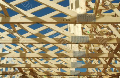 Construction Home Framing Abstract