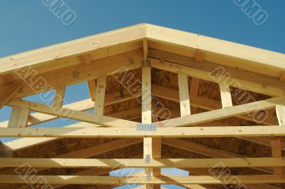 Construction Home Framing Abstract