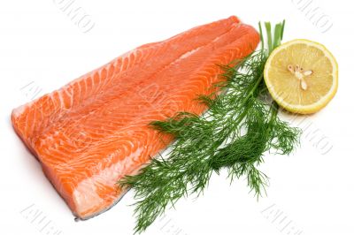 raw salmon