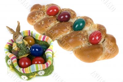 Easter young rascal with easter bunny