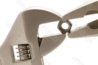 monkey wrench with pliers