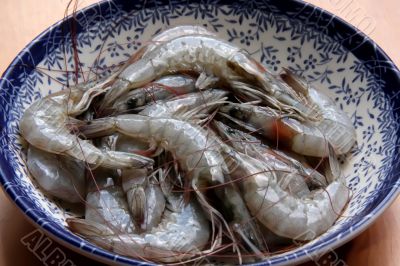 Raw prawns