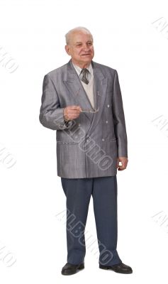 Senior man speaking Senior man speaking