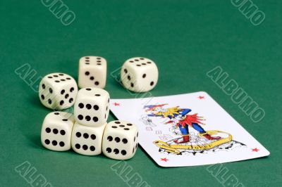 Dice with Joker Dice with Joker