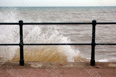 Wave on a barrier