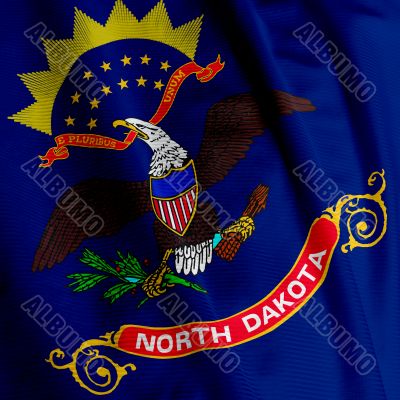 North Dakota Flag Closeup