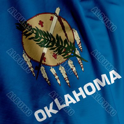 Oklahoma Flag Closeup
